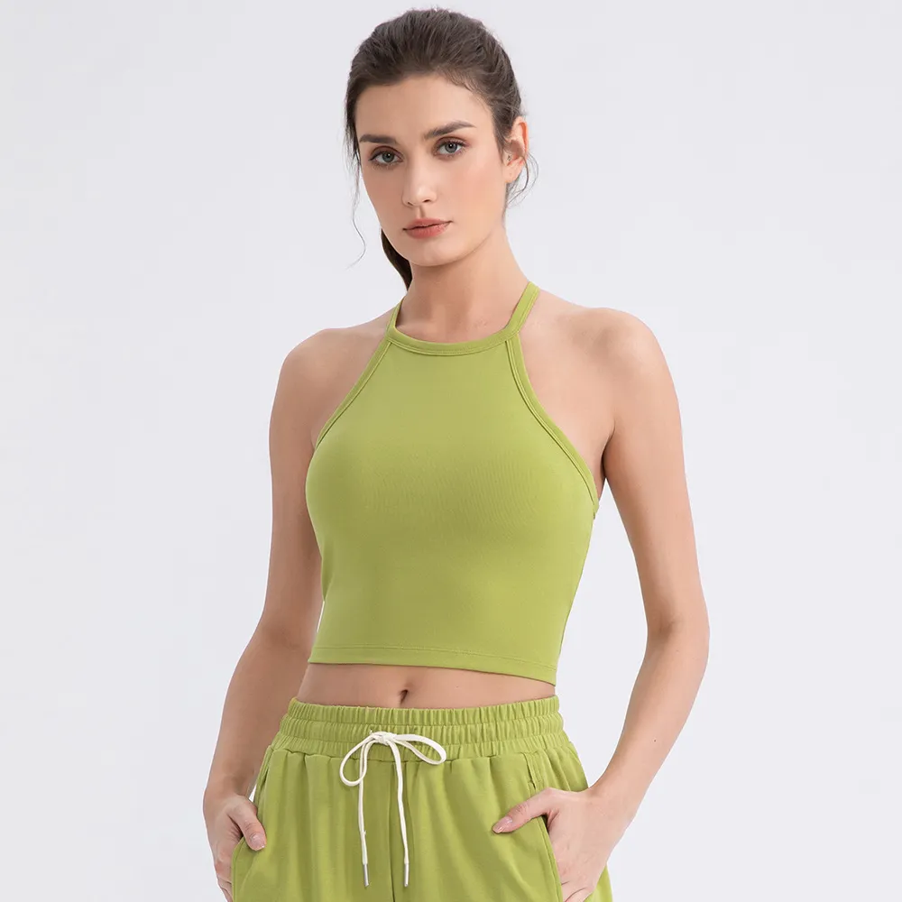 Athleisure Manufacturers Wholesale Sports Bras Halter Workout Tank