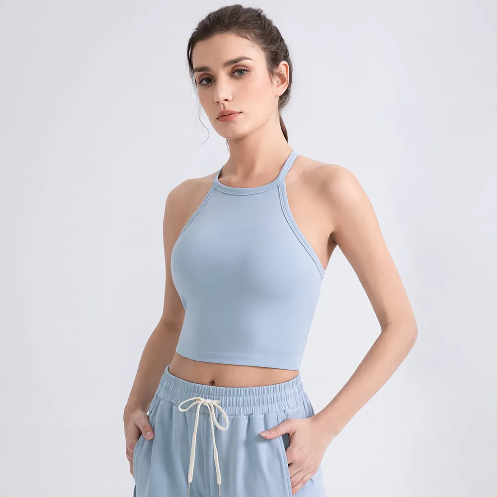 Athleisure Manufacturers Wholesale Sports Bras Halter Workout Tank