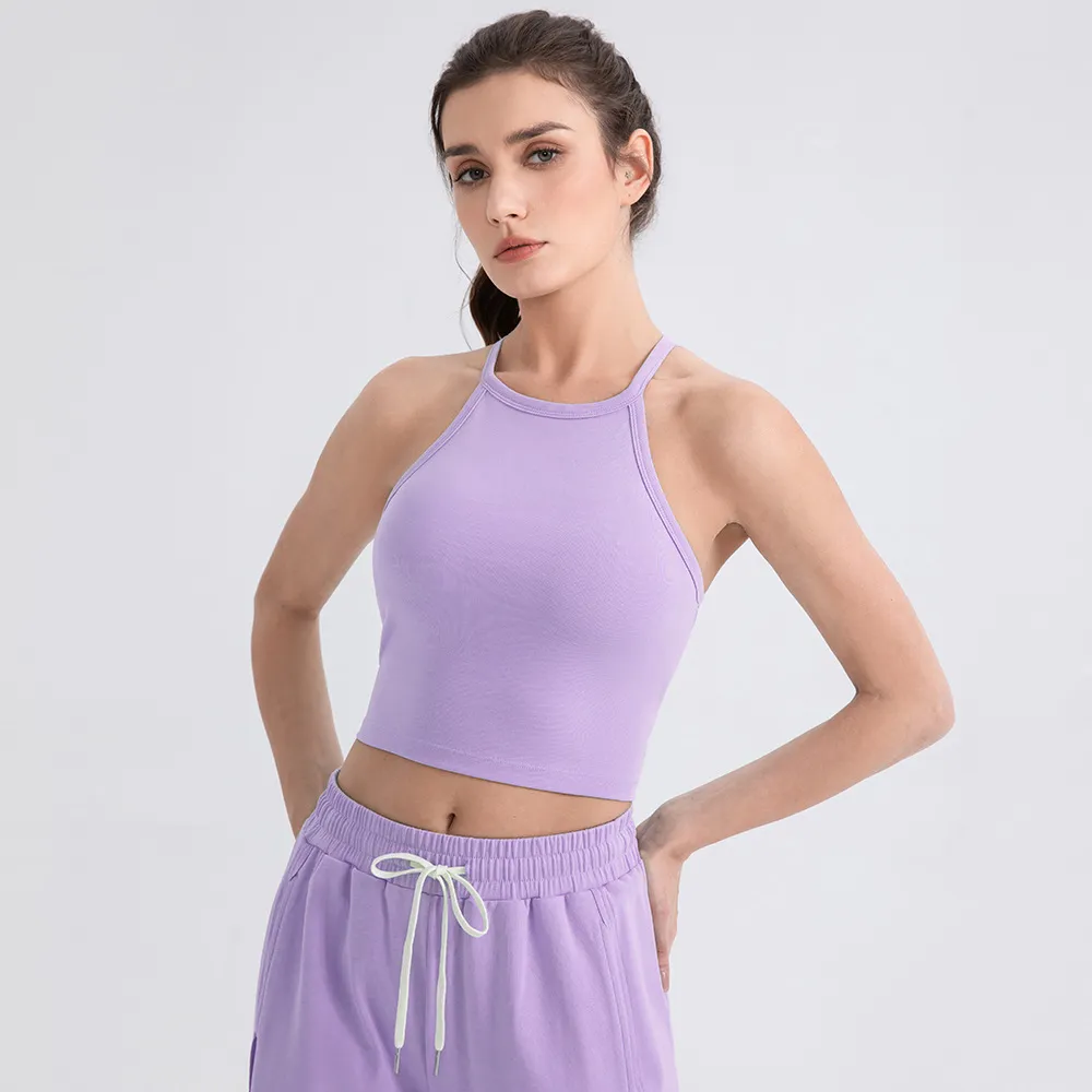 Athleisure Manufacturers Wholesale Sports Bras Halter Workout Tank