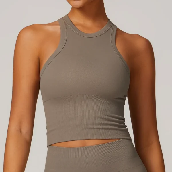 Private Label Sportswear Manufacturer Seamless Workout Tops Fitness Tank Top