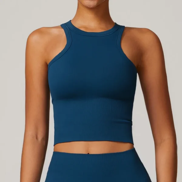 Private Label Sportswear Manufacturer Seamless Workout Tops Fitness Tank Top