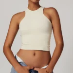 Private Label Sportswear Manufacturer Seamless Workout Tops Fitness Tank Top