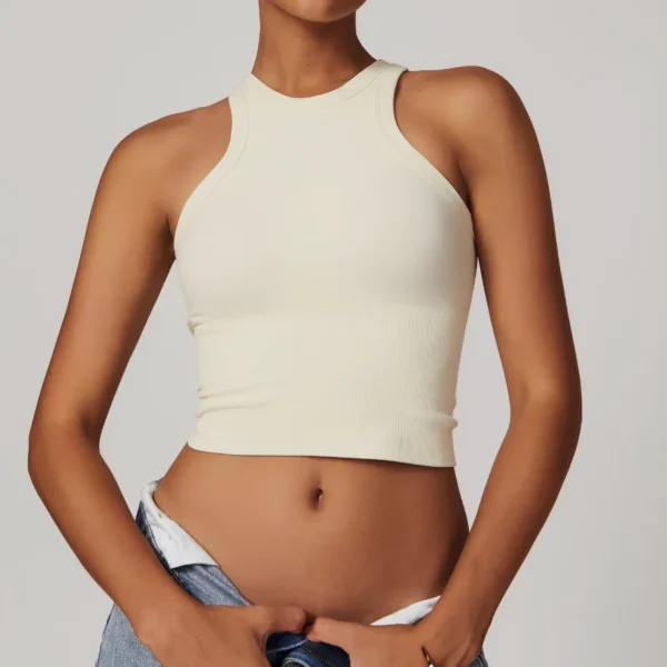 Private Label Sportswear Manufacturer Seamless Workout Tops Fitness Tank Top