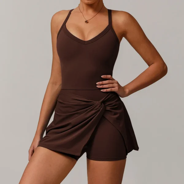 Wholesale Workout Clothing Athletic Jumpsuit Custom Tennis Dress
