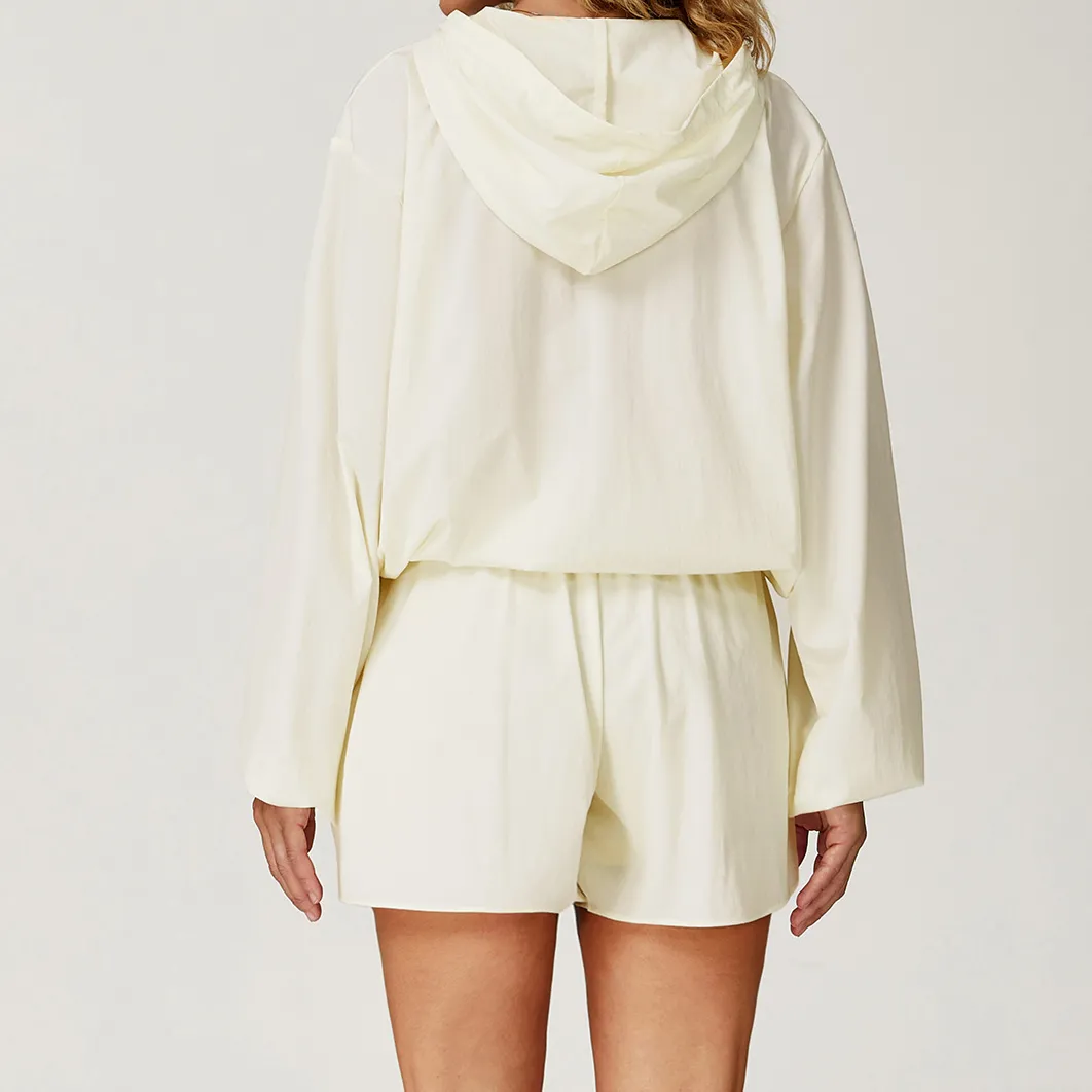 Activewear Apparel Manufacturers Sun Protection Lightweight Exercise Hooded Jacket