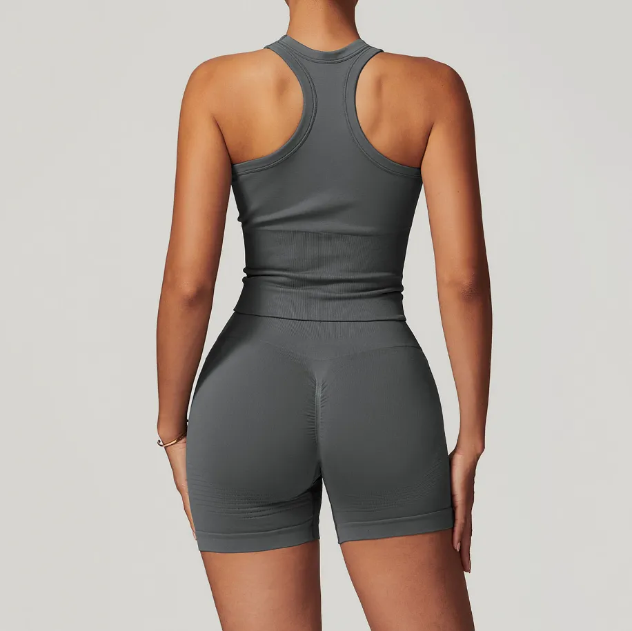 Private Label Sportswear Manufacturer Seamless Workout Tops Fitness Tank Top