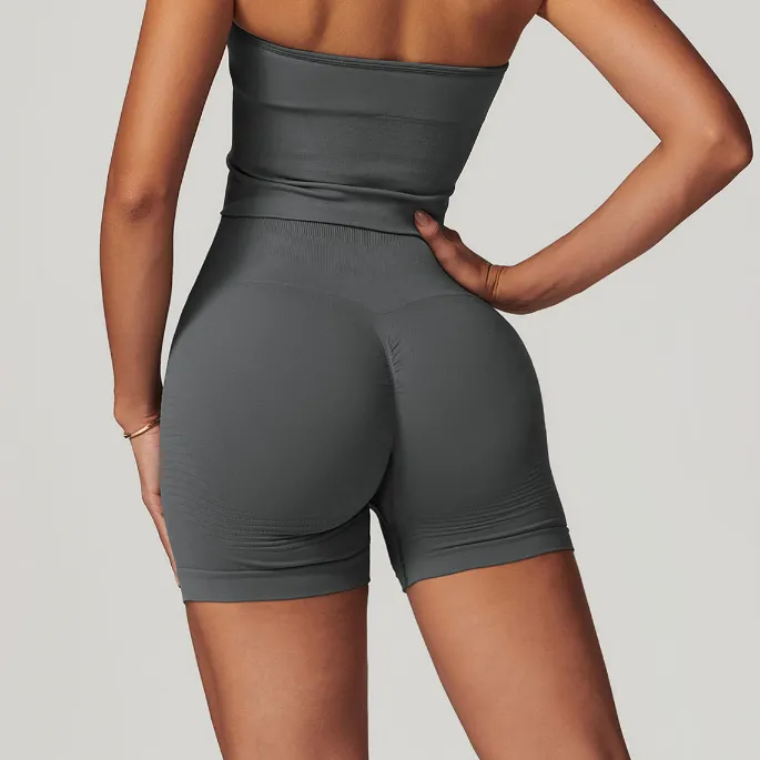 Seamless Activewear Manufacturer Athletic Shorts High Waist Scrunch Gym Shorts