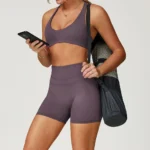 Private Label Workout Clothes Wholesale Gym Shorts High Waist Athletic Shorts In Bulk