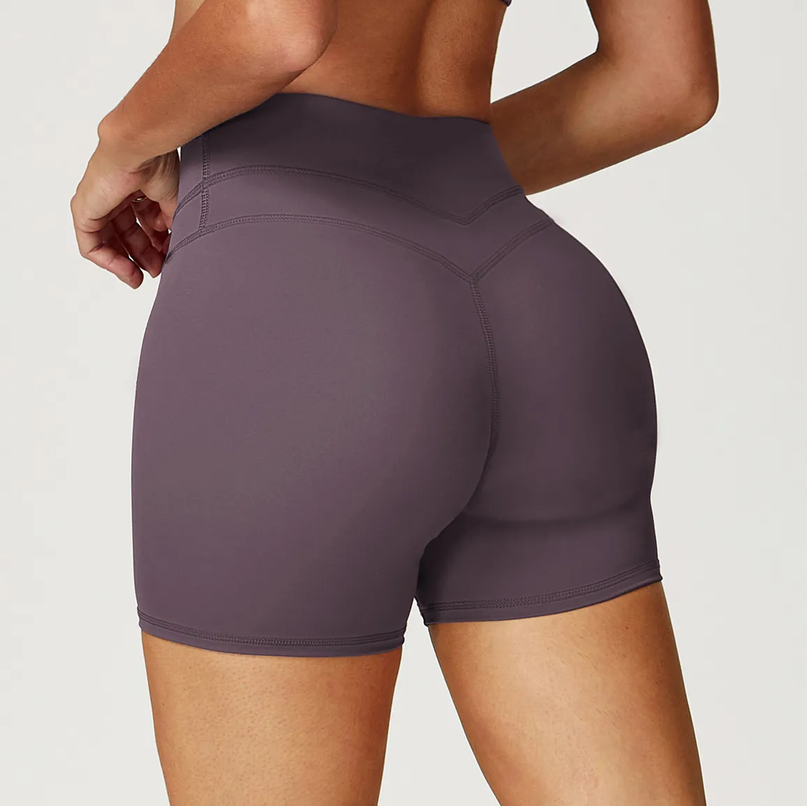 Private Label Workout Clothes Wholesale Gym Shorts High Waist Athletic Shorts In Bulk