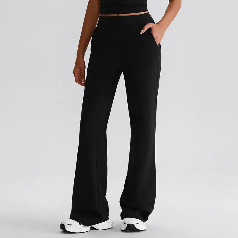 Flare Yoga Pants​ with Pockets Dance Studio Pants Activewear Clothing Manufacturers​