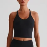 Fitness Tank Tops​ Gym Clothing Manufacturers Recycled Sportswear Cross Back Sports Bra​