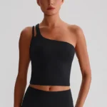 One Shoulder Sports Bra Wholesale Workout Clothes Recycled Fitness Tank Tops​