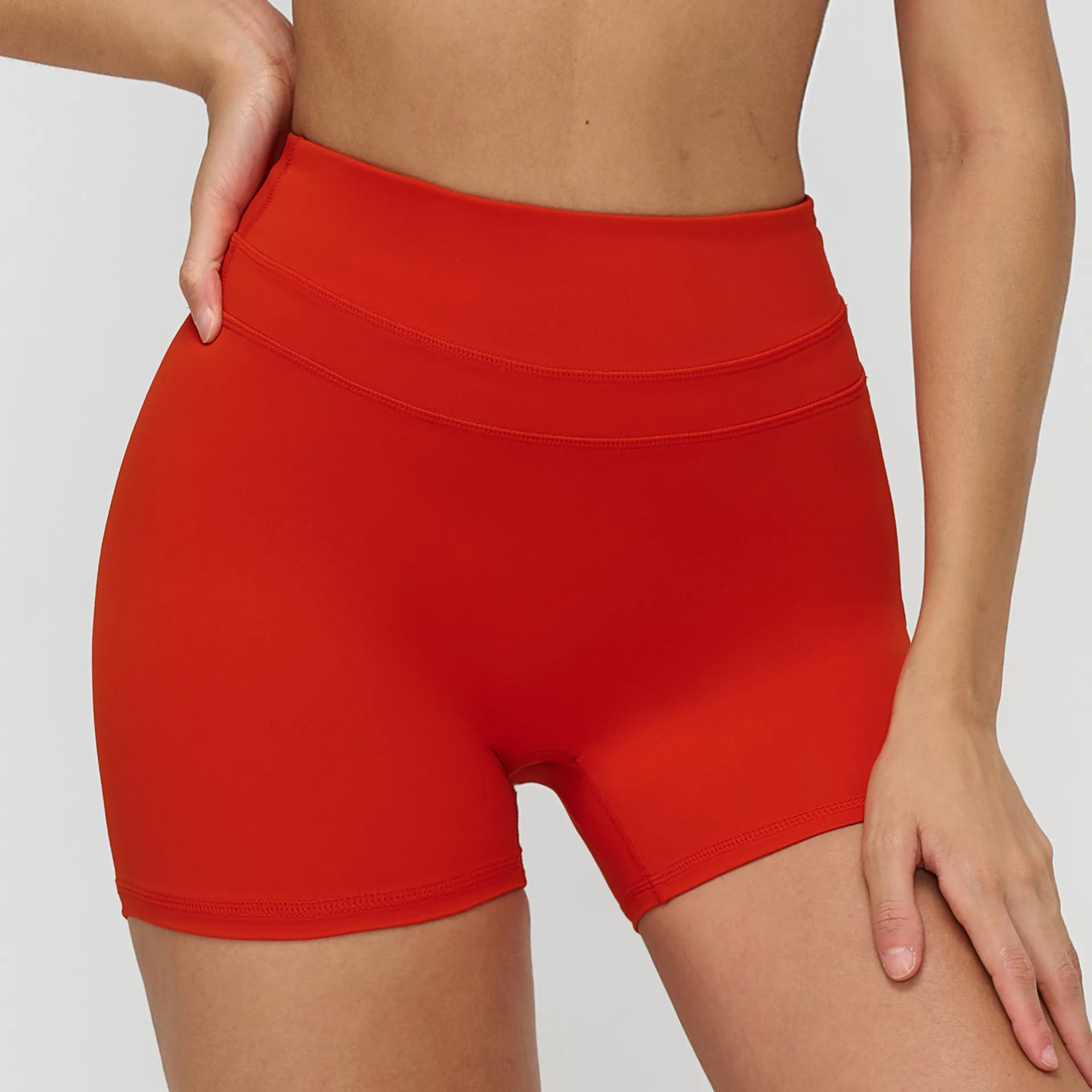 Private Label Workout Clothes Wholesale Gym Shorts High Waist Athletic Shorts In Bulk