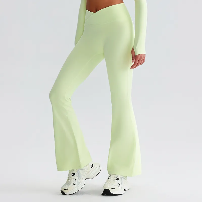 Flare Yoga Pants for Women​ Custom Gym Wear​ Sportswear Manufacturer​