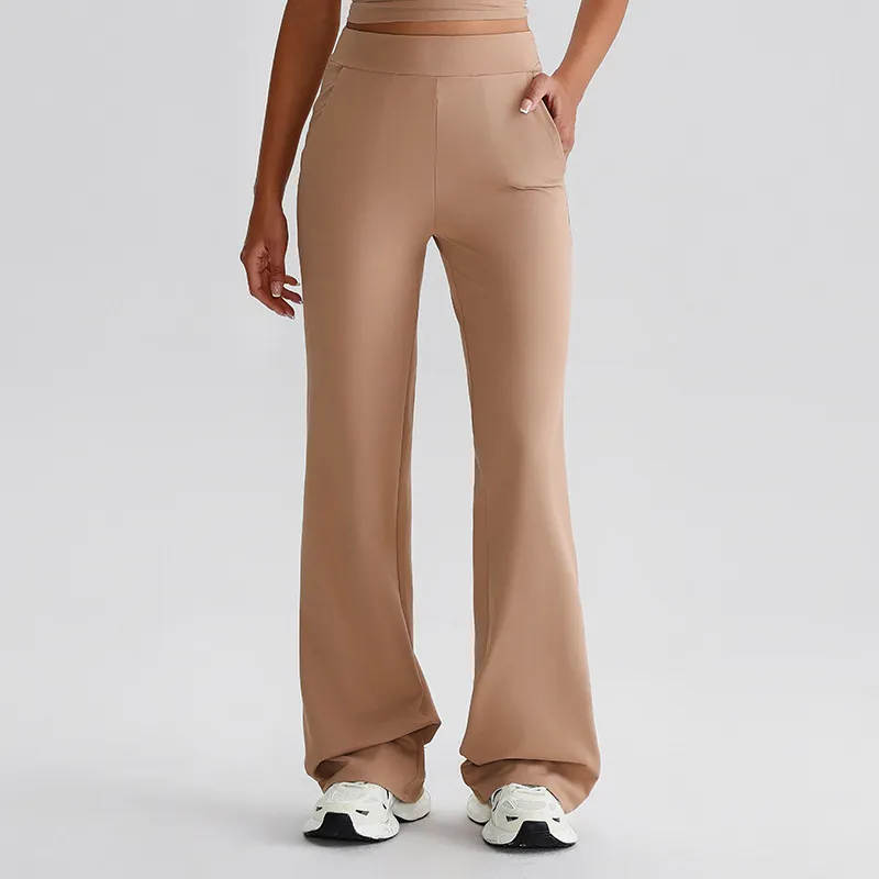 Flare Yoga Pants​ with Pockets Dance Studio Pants Activewear Clothing Manufacturers​