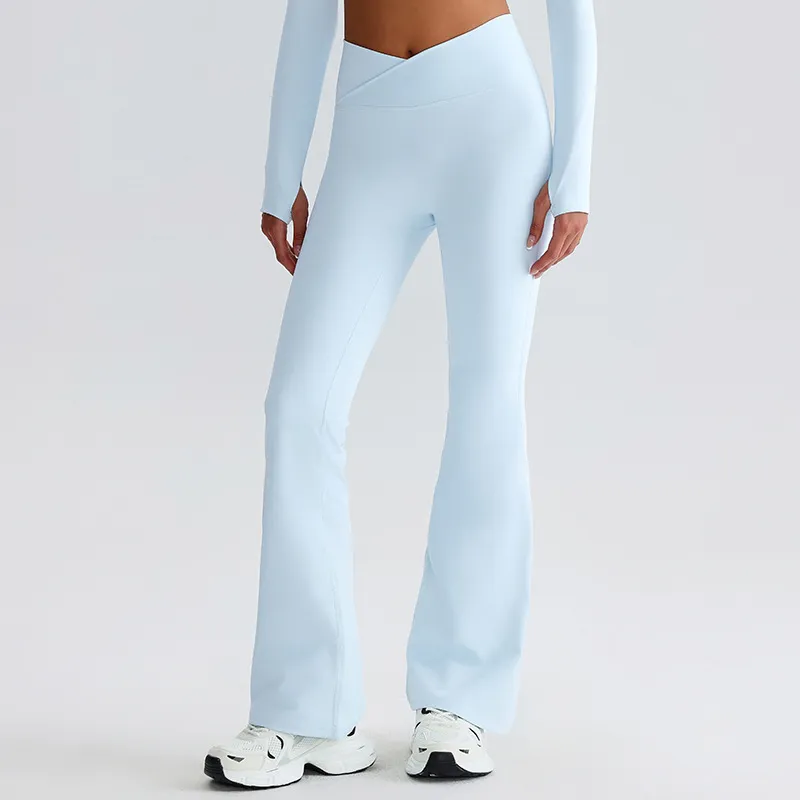 Flare Yoga Pants for Women​ Custom Gym Wear​ Sportswear Manufacturer​