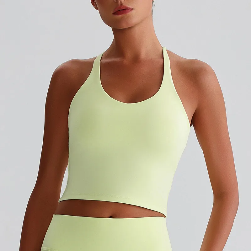 Fitness Tank Tops​ Gym Clothing Manufacturers Recycled Sportswear Cross Back Sports Bra​