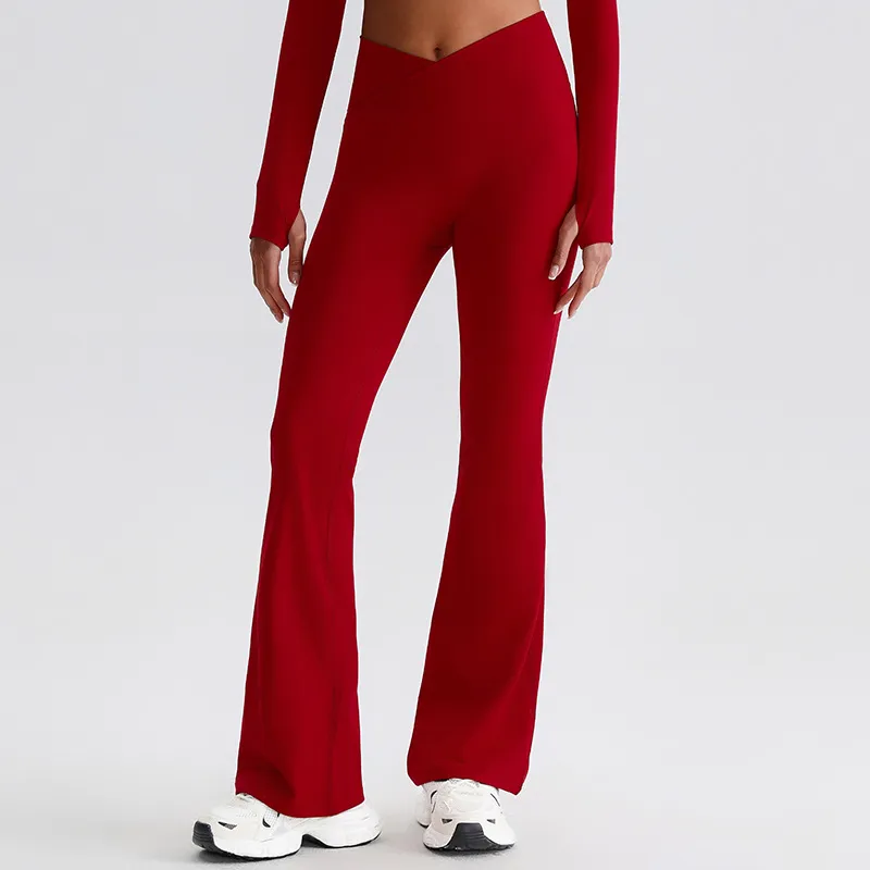 Flare Yoga Pants for Women​ Custom Gym Wear​ Sportswear Manufacturer​