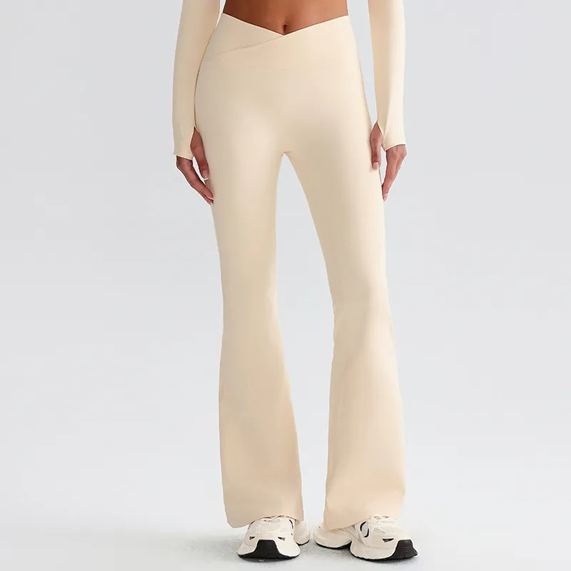 Flare Yoga Pants for Women​ Custom Gym Wear​ Sportswear Manufacturer​