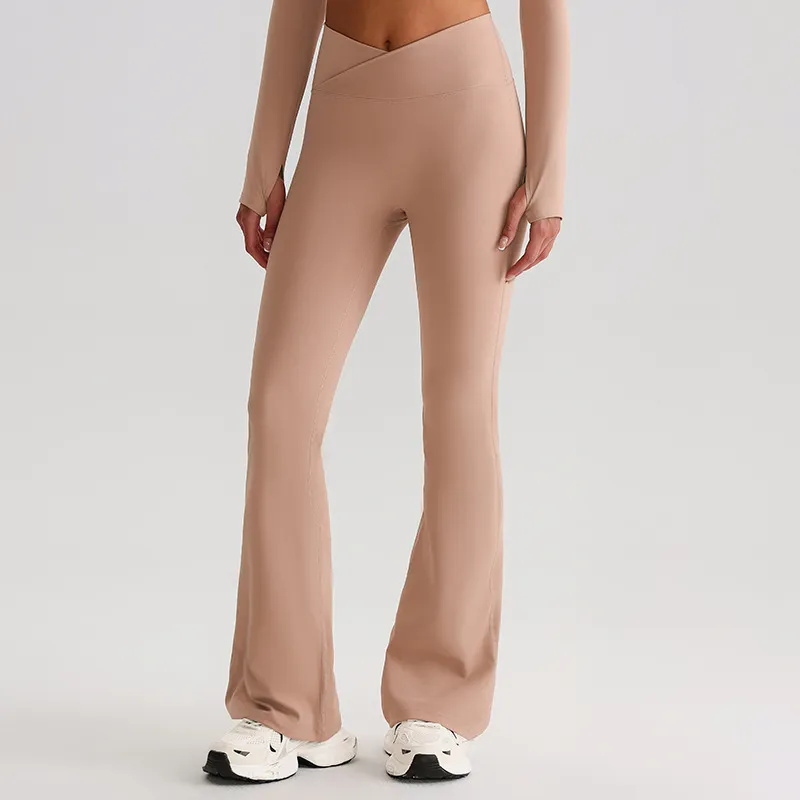 Flare Yoga Pants for Women​ Custom Gym Wear​ Sportswear Manufacturer​