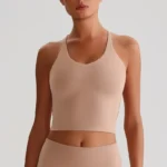 Fitness Tank Tops​ Gym Clothing Manufacturers Recycled Sportswear Cross Back Sports Bra​