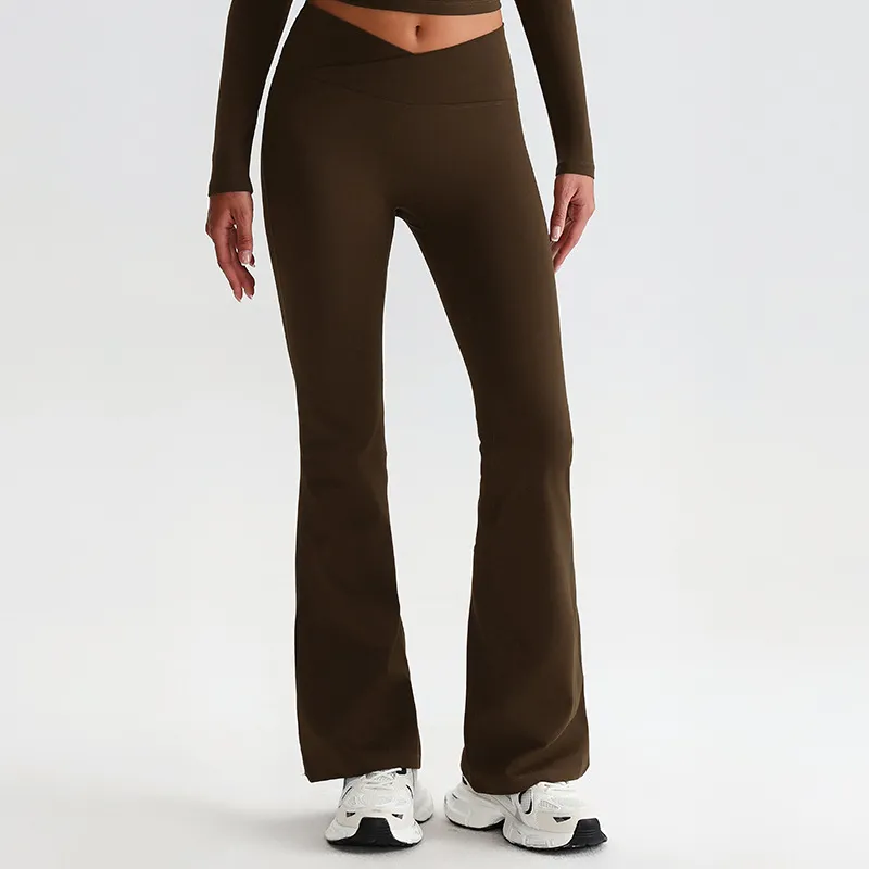 Flare Yoga Pants for Women​ Custom Gym Wear​ Sportswear Manufacturer​