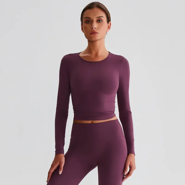 Long Sleeve Yoga Tops Wholesale Activewear Suppliers Sportswear Clothing Manufacturer
