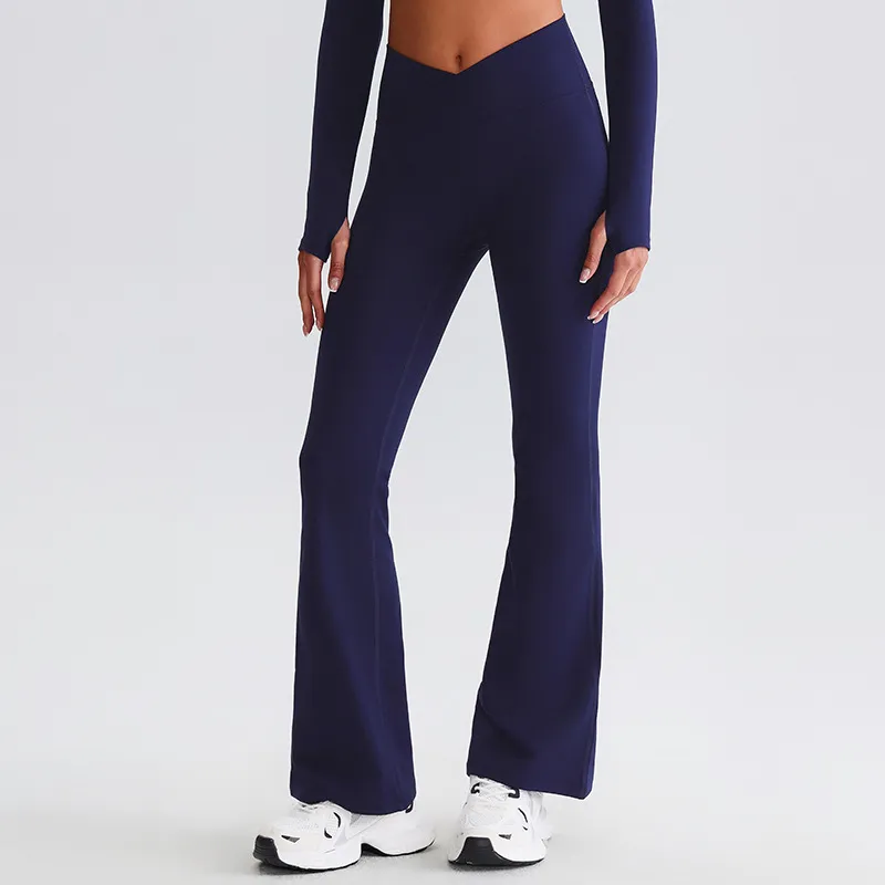 Flare Yoga Pants for Women​ Custom Gym Wear​ Sportswear Manufacturer​