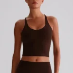 Fitness Tank Tops​ Gym Clothing Manufacturers Recycled Sportswear Cross Back Sports Bra​