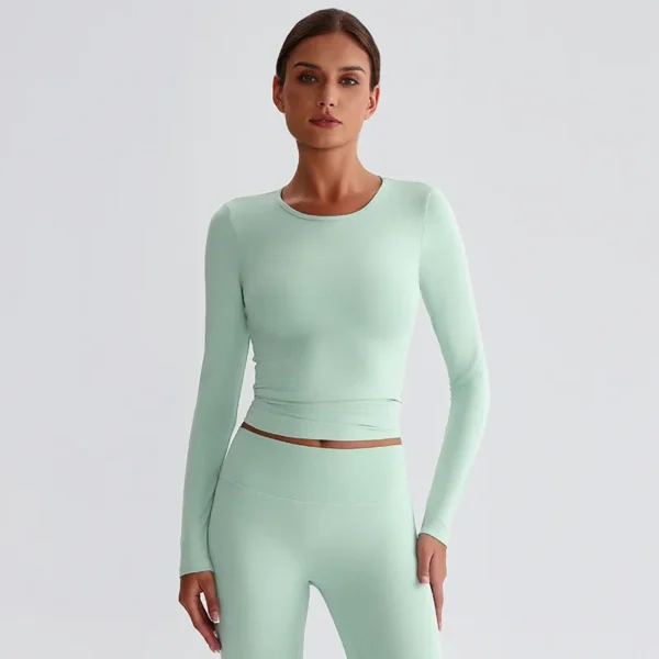 Long Sleeve Yoga Tops Wholesale Activewear Suppliers Sportswear Clothing Manufacturer