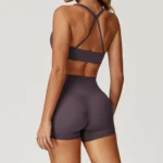Yoga Wear Manufacturer Sports Bra Wholesale Cross Back Strappy Workout Bra