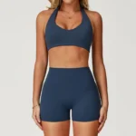 Sports Bra Manufacturers Workout Crop Top with Built in Bra Halter Workout Bra