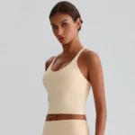 Fitness Tank Tops​ Gym Clothing Manufacturers Recycled Sportswear Cross Back Sports Bra​