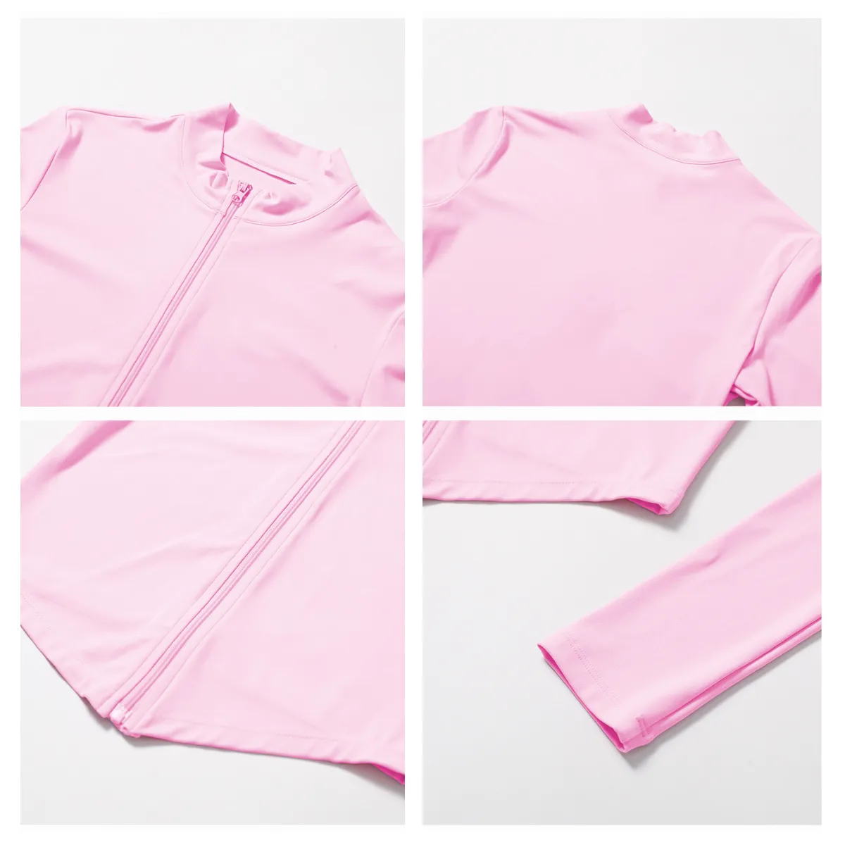 Tight Zip Up Jacket​ Lightweight Long Sleeve Yoga Tops​ Private Label Activewear