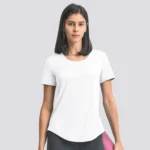 Short Sleeve T Shirts​ Yoga Tops Women​ Custom Activewear Sports Apparel Manufacturers