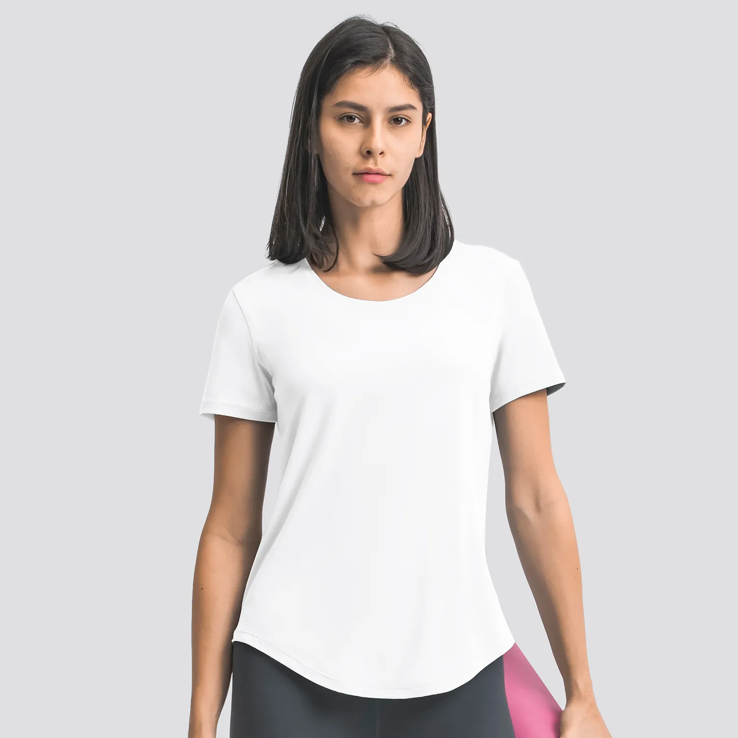 Short Sleeve T Shirts​ Yoga Tops Women​ Custom Activewear Sports Apparel Manufacturers