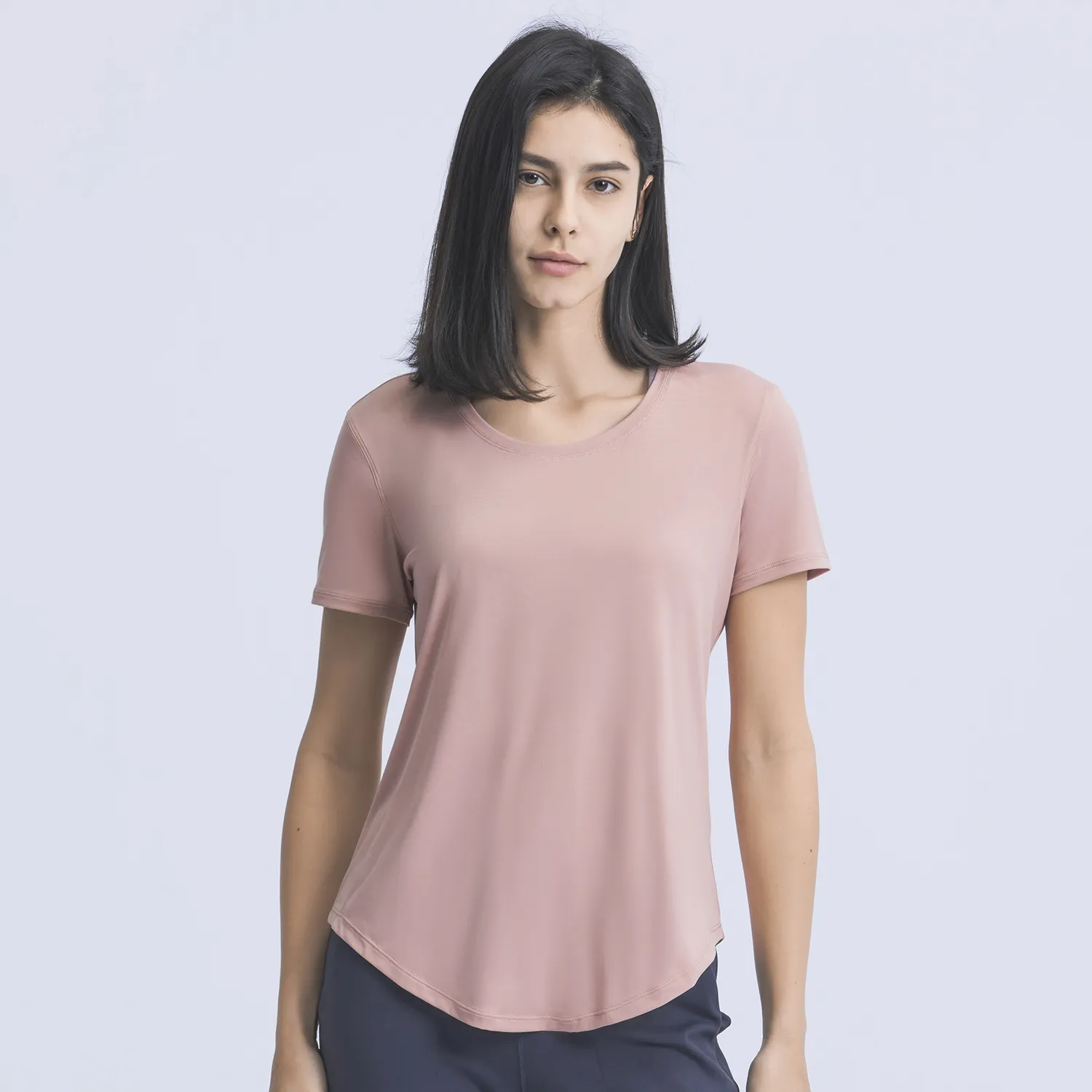 Short Sleeve T Shirts​ Yoga Tops Women​ Custom Activewear Sports Apparel Manufacturers