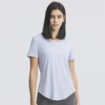 Short Sleeve T Shirts​ Yoga Tops Women​ Custom Activewear Sports Apparel Manufacturers