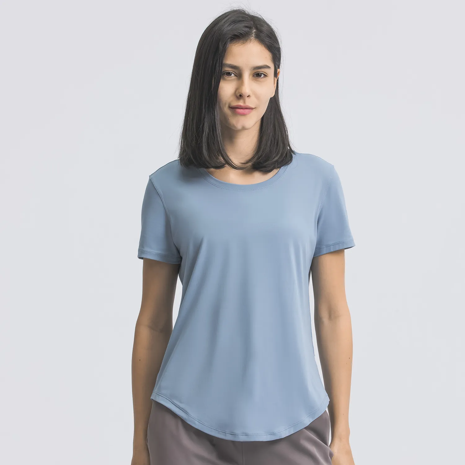 Short Sleeve T Shirts​ Yoga Tops Women​ Custom Activewear Sports Apparel Manufacturers