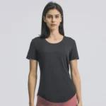 Short Sleeve T Shirts​ Yoga Tops Women​ Custom Activewear Sports Apparel Manufacturers