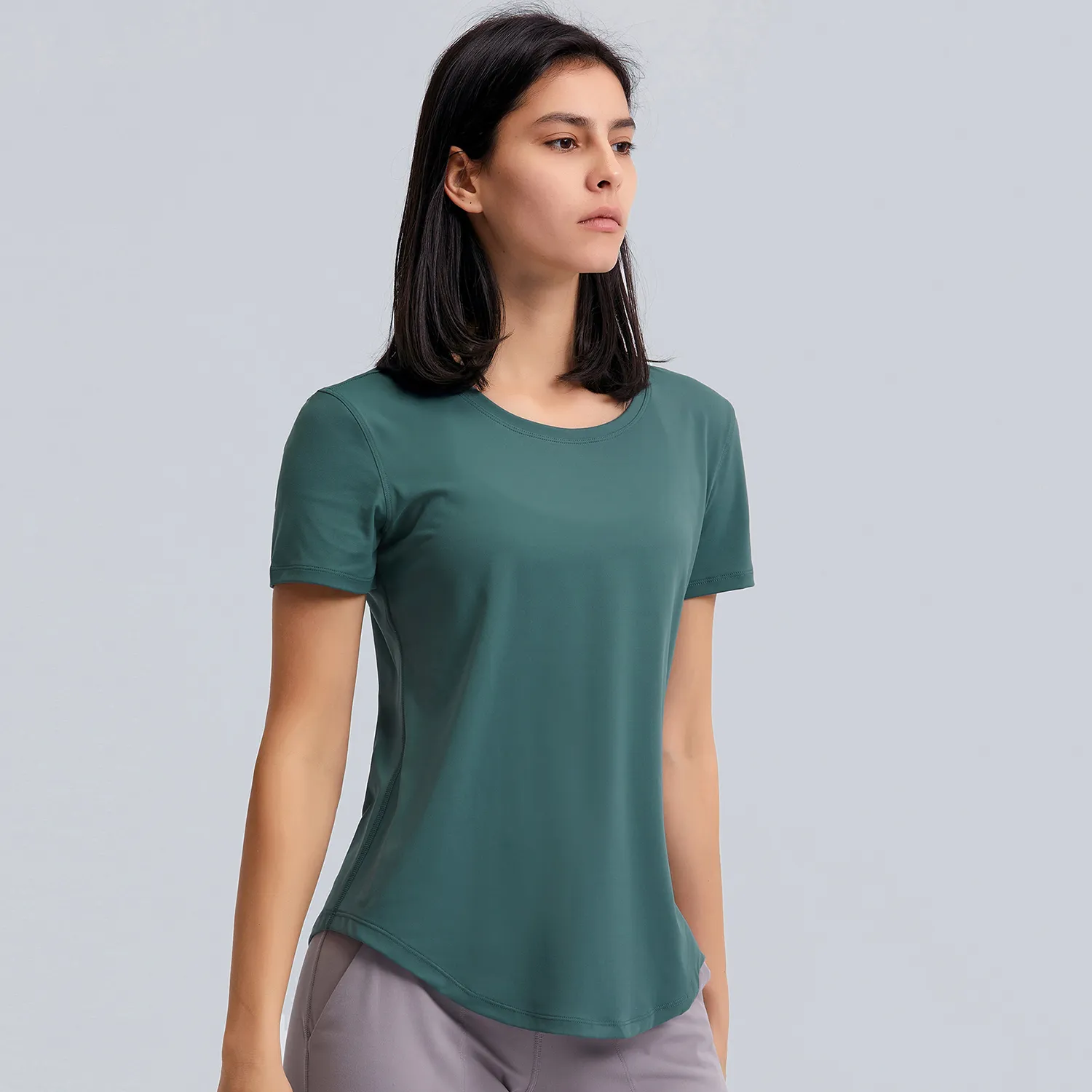 Short Sleeve T Shirts​ Yoga Tops Women​ Custom Activewear Sports Apparel Manufacturers