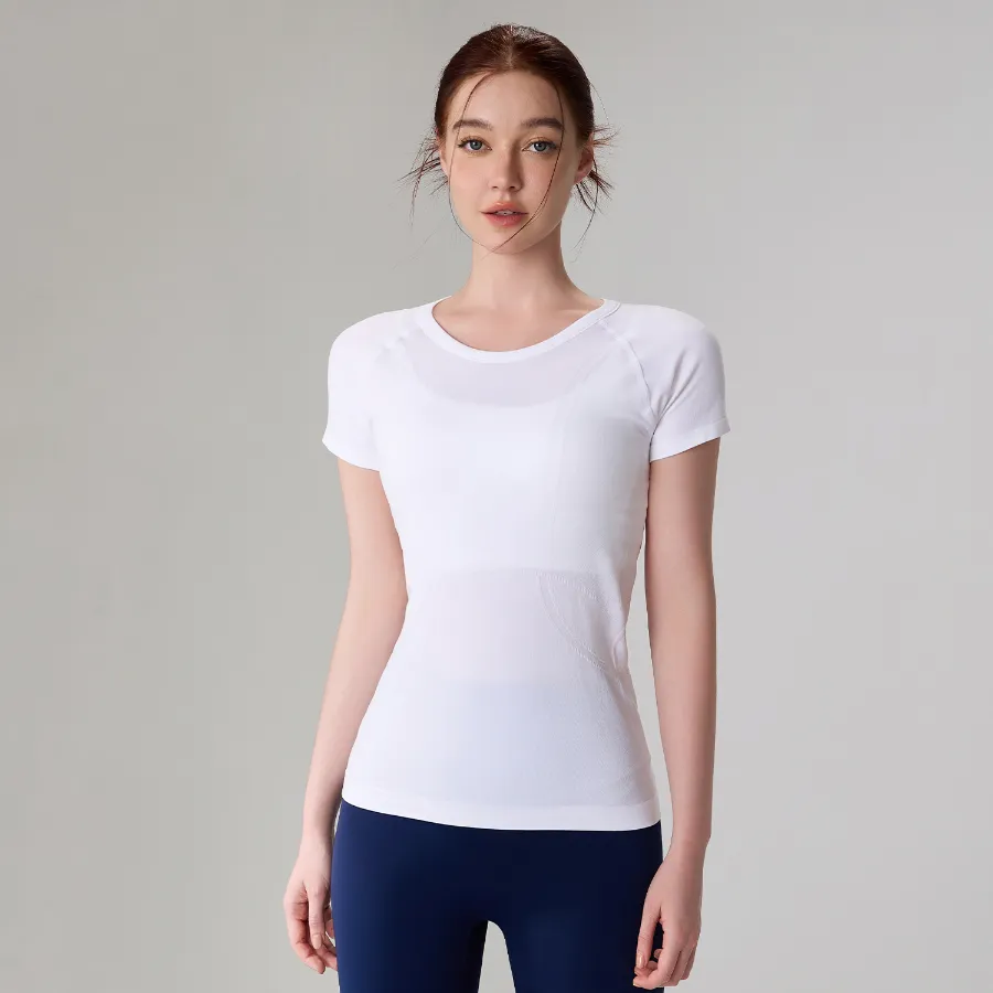 Seamless Activewear Short Sleeve Yoga Top Wholesale Fitness Clothing Basic T Shirts​