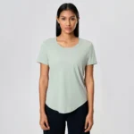 Short Sleeve T Shirts​ Yoga Tops Women​ Custom Activewear Sports Apparel Manufacturers