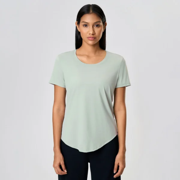 Short Sleeve T Shirts​ Yoga Tops Women​ Custom Activewear Sports Apparel Manufacturers