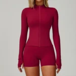 Slim Fit Sports Jacket Fitness Jacket Womens Wholesale Gym Apparel​ Athletic Clothing Suppliers