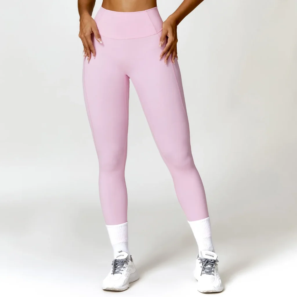 Pink Yoga Leggings​ Yoga Pants Manufacturers Custom Fitness Apparel