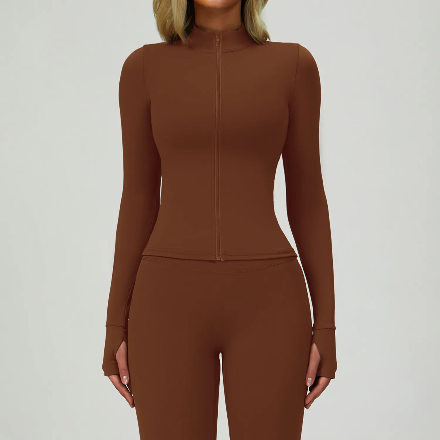 Slim Fit Sports Jacket Fitness Jacket Womens Wholesale Gym Apparel​ Athletic Clothing Suppliers