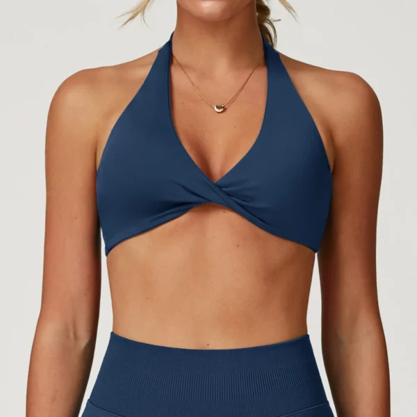 Padded Athletic Bra Halter Tank Tops Custom Gym Clothes Sports Bra Manufacturers