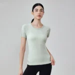Seamless Activewear Short Sleeve Yoga Top Wholesale Fitness Clothing Basic T Shirts​