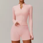 Slim Fit Sports Jacket Fitness Jacket Womens Wholesale Gym Apparel​ Athletic Clothing Suppliers
